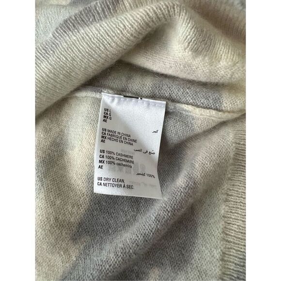 Charter Club Cashmere Sweater Women Large MultiColor Long Sleeve Camouflage - Picture 6 of 7